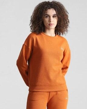 women regular fit crew-neck sweatshirt