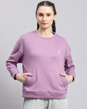 women regular fit crew-neck sweatshirt