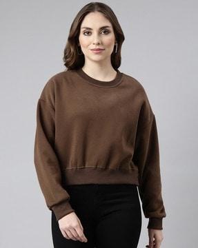 women regular fit crew-neck sweatshirt