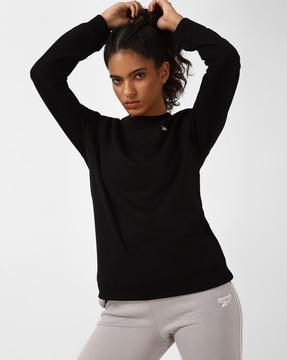 women regular fit crew-neck sweatshirt