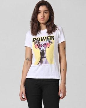 women regular fit crew-neck t-shirt