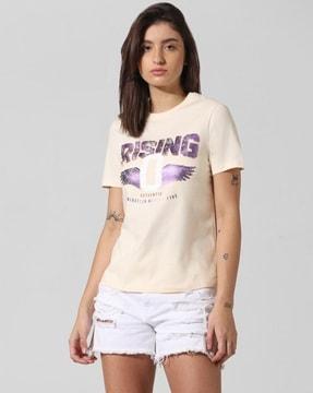 women regular fit crew-neck t-shirt