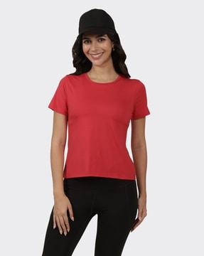 women regular fit crew-neck t-shirt