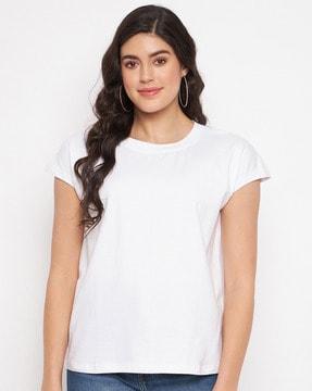 women regular fit crew-neck t-shirt