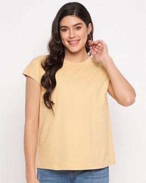 women regular fit crew-neck t-shirt