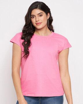 women regular fit crew-neck t-shirt