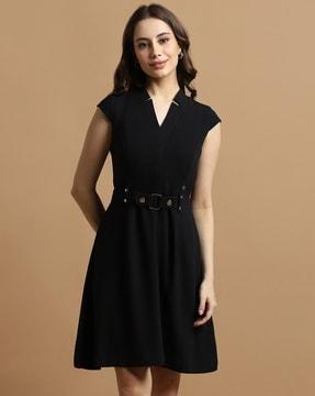 women regular fit fit & flare dress