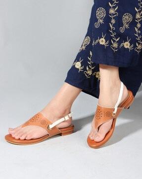 women regular fit flat sandals