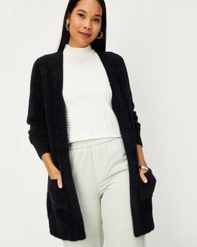 women regular fit front-open shrug