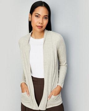 women regular fit front-open shrug