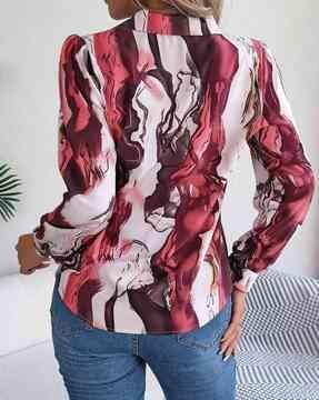 women regular fit graphic print shirt