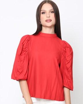 women regular fit high-neck top