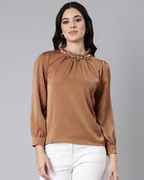 women regular fit high-neck top