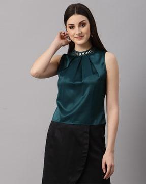 women regular fit high-neck top