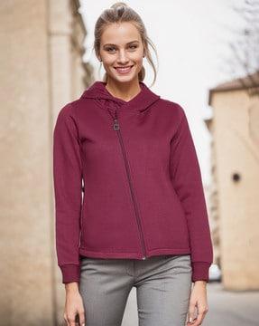 women regular fit hoodie