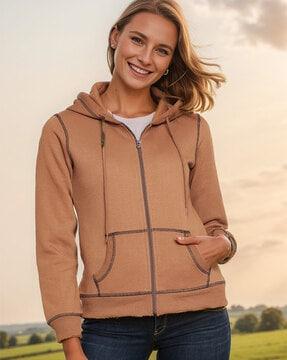 women regular fit hoodie