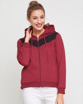 women regular fit hoodie