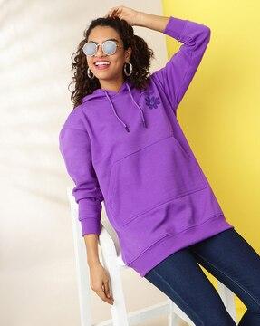 women regular fit hoodie