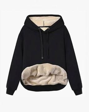 women regular fit hoodie