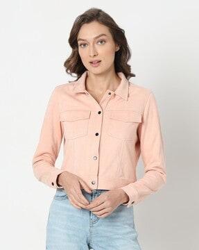 women regular fit jacket