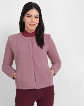 women regular fit jacket