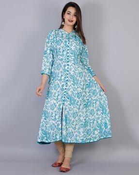 women regular fit paisley print fit & flare dress