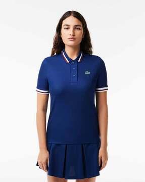 women regular fit polo t-shirt