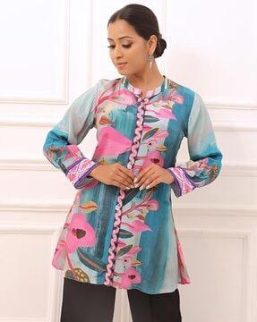 women regular fit printed tunic