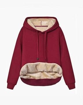 women regular fit pullover hoodie