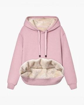 women regular fit pullover hoodie