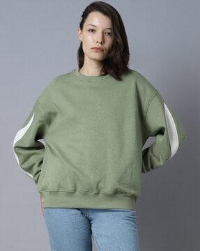 women regular fit round-neck sweatshirt