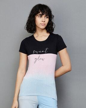 women regular fit round-neck t-shirt