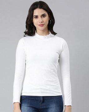 women regular fit round-neck t-shirt