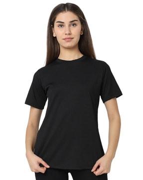 women regular fit round-neck t-shirt