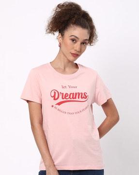 women regular fit round-neck t-shirt