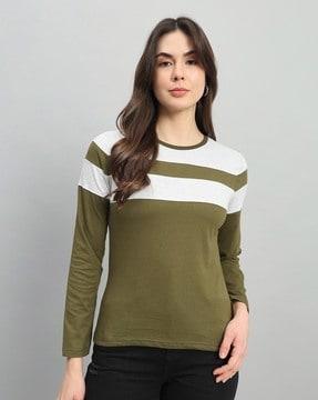 women regular fit round-neck t-shirt