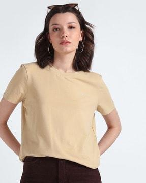 women regular fit round-neck t-shirt