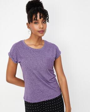 women regular fit round-neck t-shirt