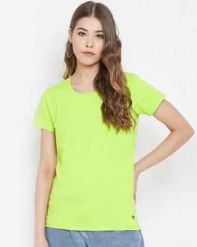 women regular fit round-neck t-shirt