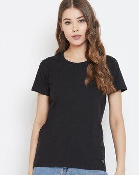 women regular fit round-neck t-shirt