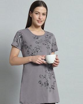 women regular fit round-neck t-shirt