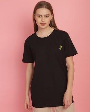 women regular fit round-neck t-shirt