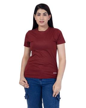 women regular fit round-neck t-shirt