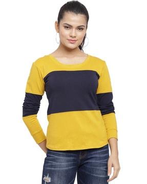 women regular fit round-neck t-shirt