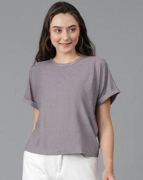 women regular fit round-neck t-shirt