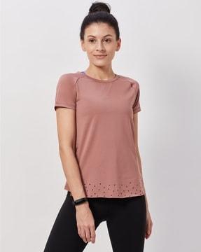 women regular fit round-neck t-shirt