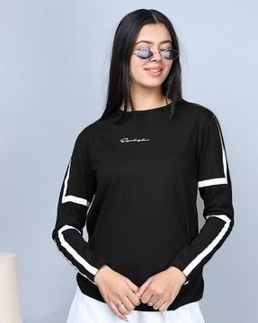 women regular fit round-neck t-shirt