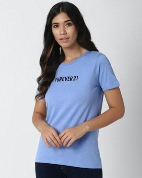 women regular fit round-neck t-shirt