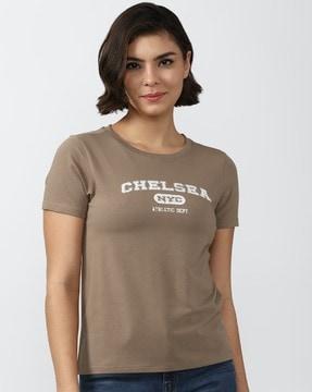 women regular fit round-neck t-shirt