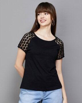 women regular fit round-neck top